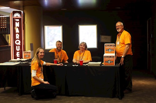 Volunteers for the Wisconsin Film Festival.